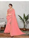 Pink Norita Latest Heavy Cord Embroidery Work Silk Saree 11403